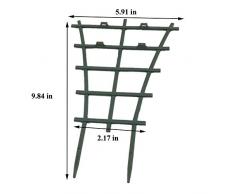 Asdomo, Supporto Fai da Te per Piante da Giardino, 4 Pezzi, in plastica, a graticcio per Piante in Vaso, Supporto per Mini Piante rampicanti