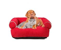 PETCUTE Cuccia per Cani Gatto Interno,Morbida e Confortevole Letto per Cani per Cani Taglia Media Grande,Lavabile e Antiscivolo Cuccia per Gatti,Cuccia Gatto Cane,Rettangolare Cuccia Gatto