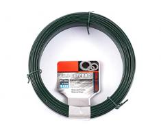 A2ZWORLD Filo Ferro Plastificato Verde, Filo da Giardinaggio, Fascetta Giardino per Piante (64M Ø1.5mm)