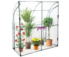 SERRA A PARETE DA GIARDINO PER TERRAZZO BALCONE PER PIANTE IN METALLO E PVC