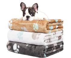 Coperta impermeabile per divano, coperta per cani, coperta in pile per cani, 3 confezioni da morbide e calde coperte per animali domestici, per una varietà di animali domestici, 40x60 cm