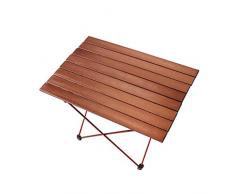 DWJ Tavolo da Campeggio Pieghevole, Portatile Pieghevole Lega di Alluminio Tavolo da Giardino, for Interno Allaperto Barbecue Pesca Spiaggia (Color : A, Size : 685 * 455 * 405mm)