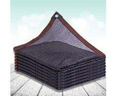Rete Ombreggiante a 3 Pin,Panno Ombreggianti Nere,Rete Telo Ombra Isolamento Anti-UV 50%,Vele Parasole con Occhielli,Tessuto Schermo Privacy,per Colture/Serre/Esterno/Giardino (4x6m/13x19.7ft)