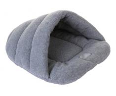 YiJee Caldo Sacco a Pelo per Cane Morbido Accogliente Letto Cuscino per Cani Gatto Grigio L