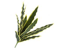 Pianta di Sansevieria artificiale con gambo, verde-giallo, 50 cm, per esterni - Decorazione tropicale / Pianta decorativa - artplants