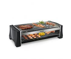 Barbecue Elettrico, Griglia Bistecchiera Elettrica 2000W in Acciaio Inossidabile Adatto per Cenare con Amici e Familiari sul Balcone e sul Giardino