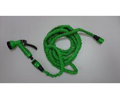 Tubo irrigazione 15m X-Tend rivoluzionario. (lunghezza in pressione) Fornito completo di Raccordi e IN OMAGGIO SPRUZZINO IRRIGATORE