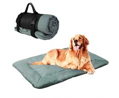 WESKIFAN Letto per Cani Cuccia per Gatti Impermeabile Pieghevole Oxford Resistente Lavabile in Lavatrice per Uso Interno e Esterno Escursionismo allaperto Vacanze Campeggio 58 x 86 cm