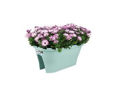 Elho - Fioriera da balcone ovale Corsica, colore: verde menta
