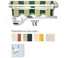 Tenda Da Sole Avvolgibile A Barra Quadra. Può Essere Fissata Sia A Soffitto Che A Parete. Barra Di Torsione Mm 35X35X1,2. Rullo In Alluminio Ø Mm 60X1,2. Supporti Braccio In Alluminio (Mm 47X28X1,20 + Mm 37X20X1,20). Arganello