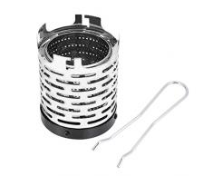 Shoplice Riscaldamento da Campeggio Mini Portatile Pieghevole da Esterno in Metallo Riscaldamento Stufa a Gas Copertura Campeggio Escursionismo Accessorio
