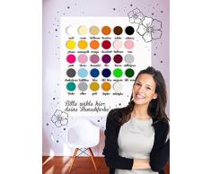 ilka parey wandtattoo-welt cassette postali di adesivi cassetta postale etichetta porta decalcomania gufi civette con la farfalla e cognome M1441 - colore selezionato: *grigio medio* formato selezionato: *XL 55cm largo x 60cm alto