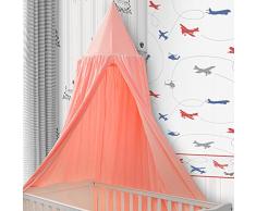 Zanzariera a baldacchino in cotone per bambini, tenda decorativa per camera