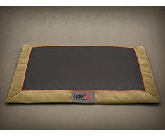 hobbydog latafzs2 hundematte Cuccia Divano Per Cani Cesta per cani animale letto Flok, L, 90 cm x 70 cm x 3 cm, Grigio