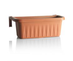 Bama 30217 Fioriera Rondine di 50 cm, Terracotta