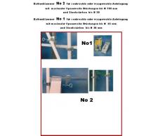 venduto in 2017 – Esclusivo Giallo ombrellone da balcone stabielo – faechsc hirm Holly mat ® con balkonhalterung per bruestungen fino a 195 mm + gomma Cappucci di protezione – Innovazioni Made in Germany – Holly