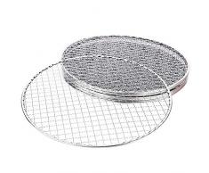 dragonaur-home decor - Set di 5 griglie rotonde per barbecue usa e getta, griglia per arrosti, griglia, griglia, griglia, griglia di raffreddamento, 33 cm