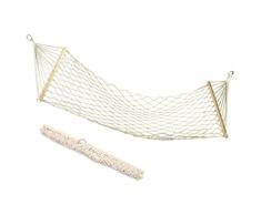 GUAAJA Amaca in Rete Intrecciata 200 * 80 cm Amaca in Corda Super Traspirante Anti-rotolamento per Interni ed Esterni Balcone Giardino Campeggio Spiaggia 200 kg di carico