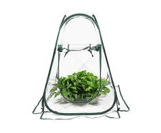 ValueHall Mini Serra Pop-up in PVC Trasparente 68 x 68 x 86cm Portatile per Piante Impermeabile Pioggia Balcone Serra Giardinaggio Domestico V7094