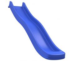 vidaXL Scivolo per Bambini Blu 222x42x20 cm in Polipropilene