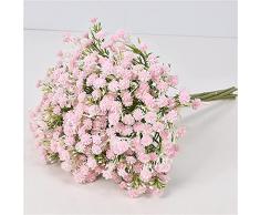 YYHMKB Fiore eterno 7 pezzi e 1 mazzo di fiori artificiali Gypsophila utilizzati per la festa nuziale Decorazioni per la casa allaperto Fiori secchi Decorazione appesa Rosa