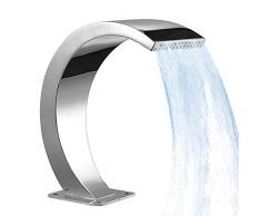 Fontana a cascata per piscina, fontana per esterno a cascata da giardino, varie dimensioni, acciaio inossidabile non arrugginisce mai, per la decorazione della piscina SPA del laghetto da giardino