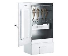 Festnight Affumicatore e Forno BBQ con 1kg di Trucioli 44,5x29x83 cm Armadio Affumicatore Elettrico con Termometro Adatto per Uso Esterno