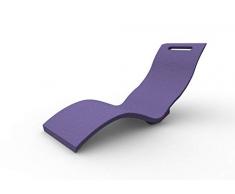 Sedia Sdraio da Terra riscaldata Arkema S010 804005 Serendipity Colore Viola Realizzata in Resina Effetto Pietra Riscaldamento Elettrico 120W Fino a 41 Gradi
