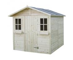 CASA CASETTA COUNTRY PLUS RICOVERO ATTREZZI RIPOSTIGLIO IN ABETE PER GIARDINO