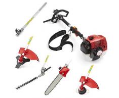 NUOVO 5 IN 1 MULTIFUNZIONE DECESPUGLIATORE A SCOPPIO 62CC, MOTOSEGA TAGLIASIEPI, TAGLIABORDI, CON ASTA PROLUNGA GRATUITA 2,6KW 3,5HP TRUESHOPPING®