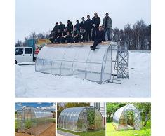 gazebiprofessionali.com Serra Tunnel 3x8m Policarbonato 6mm Prime di serrashop, Serre modulabili per orto Giardino Piante vivai