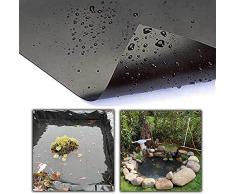 WHFTD Telo per Laghetto, Rivestimento Protettivo in HDPE, Laghetto Artificiale, Durevole Membrana Impermeabile per Piscina Cascata Stagno dei Pesci, 2X3m 3X3m 4X5m 6X6m,1 * 5m