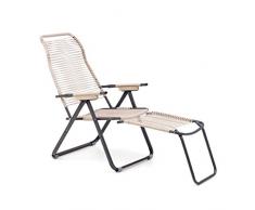 sal mar Sdraio CORDONATA Tortora Metallo 175x60x105 cm 6 Posizioni