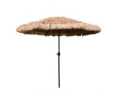 LCYXM Ombrellone da Esterno 2.7M, Ombrellone in Paglia Artificiale, Ombrellone da Spiaggia alle Hawaii, Ombrellone da Esterno, con Disegno A Manovella, Utilizzato per Balcone/terrazza/Spiaggia -se