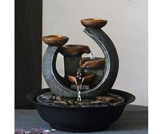 Knoijijuo Creativo Decorazione del Salone del Desktop Geometrica Stone Garden Fontana Fontana Feng Shui Sfera TV mobili a Corpo in Resina Decorazione