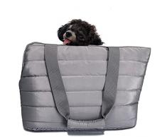 LeerKing Borsa per Cani Piccoli Ultra Leggera con Base in PVC Solido Trasporto Fino a 5.5 kg Cuccioli Gatti Conigli per Viaggi, Shopping, Passeggiate, Metropolitana