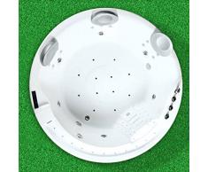 vorich Minipiscina Vasca Idromassaggio SPA da Interno/Esterno 6 Posti 200x200 Cm Wellness