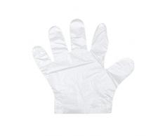 IMIKEYA 100pcs Guanti di Plastica Usa E Getta Guanti in Polietilene Guanti Sterili di Sicurezza Guanti per Preparazione Alimenti Usa E Getta per Cucinare Manipolare Gli Alimenti Barbecue