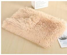 UKKO Cuccia per caneCoperta del Pad Impermeabile del Letto della Stuoia del Cane per I Cani del Gatto della Coperta del Gatto del Divano Traspirante del Gatto del Pet-Beige,55.12Inch -43.31Inch