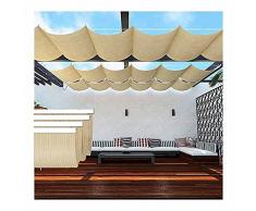 GZHENH Tenda Avvolgibile per Esterni, Vela con Paralume in Filo di Scorrimento Copertura Ombra di Ricambio per Pergola Retrattile Giardino Stanza del Sole Isolamento Tendalino