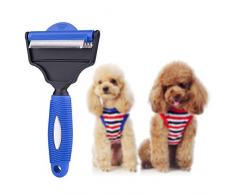 OFKPO 2 in 1 Professionale Pettini a Rastrello per Cani Spazzole per Animali