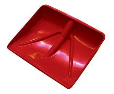 BADILE PALA PER NEVE E GRANAGLIE POLIPROPILENE ROSSA RETTAN. S/MANICO MAURER