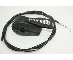 Universale mano tosaerba tagliaerba manici comando acceleratore singolo foro di fissaggio + cavo interruttore per elettrico a benzina tosaerba