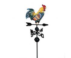 Gallo segnavento, Bulary tradizionale colorato disegno cock Wind Vane giardino decorazione 130 cm