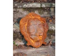 Leone testa di leone decorazione ferro fontana a muro gargoyle figura di