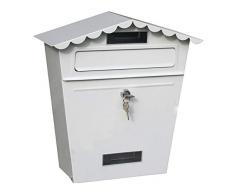 Cassetta postale Post Box Giardino Esterno Scatola Europea Giornale Impermeabile Mailbox Villa Casa A Parete Semplice Paese Americano Campo Letterbox Acciaio Inox Buca Lettere per Posta