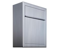 Cassetta delle lettere, design posta a parete base in acciaio inox – bravios