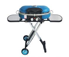 WDBBY Integrato Stufa Portatile Trolley Barbecue di Campeggio Esterna Griglia for Barbecue a Gas Kebab Grill Grill Camping