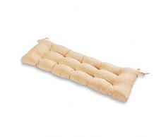 Yzzlh - Cuscino per panca da giardino, 2 o 3 posti, rettangolare, morbido, per sedie a dondolo in metallo, colore: beige, 40 x 110 cm