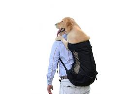 Borsa da trasporto for cani pet traspirante for cani di grandi dimensioni Golden Retriever Bulldog Zaino regolabile Big Dog Borsa da viaggio Borse di viaggio Popolari Prodotti Regalo 1208
